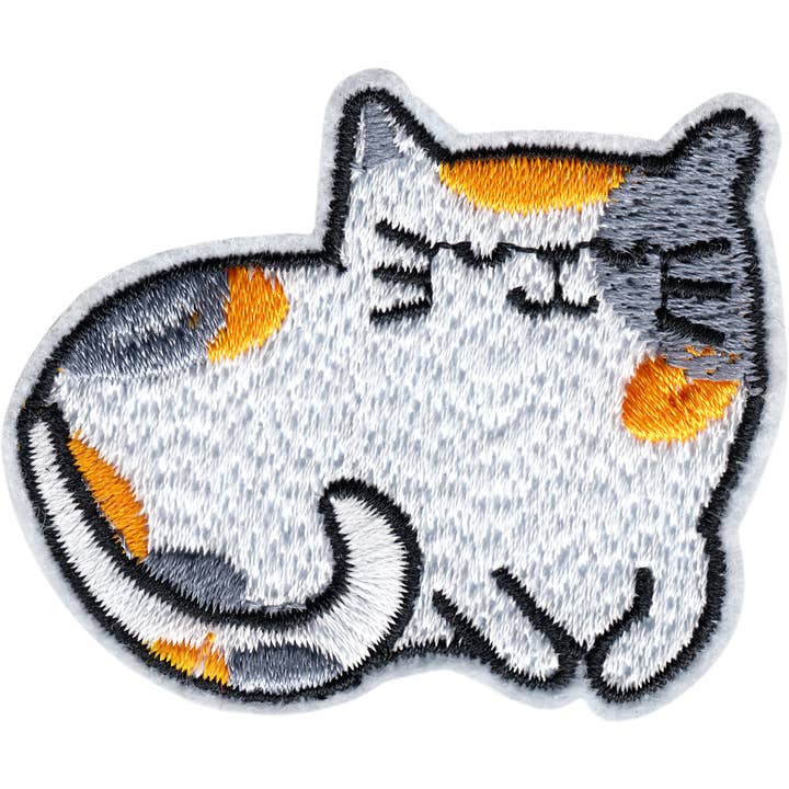 Patch - Cat - Cute Chubby Calico for wholesale by Square Deal Recordings & Supplies