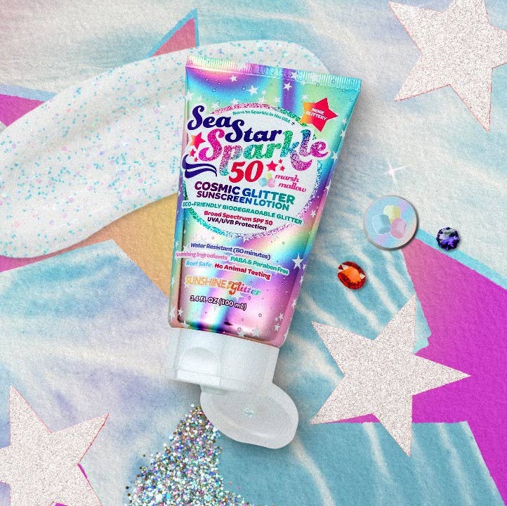 Sunshine & Glitter - Wholesale Sunscreen - Sea Star Sparkle Cosmic Stardust SPF 50 Glitter Sunscreen2