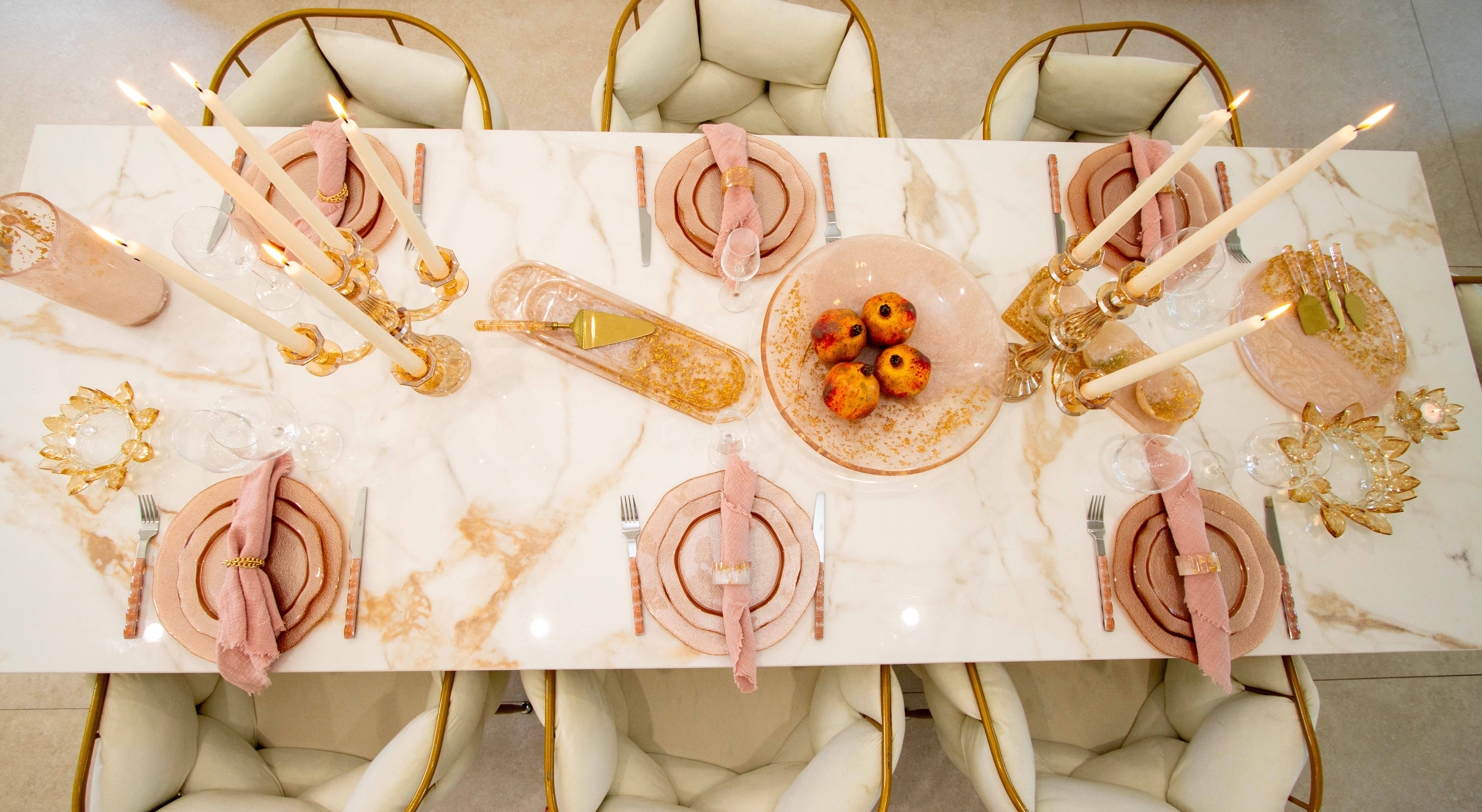 AULICA - Wholesale Candle Holder - Amber Lotus Candle Holder 11X11X5cm4