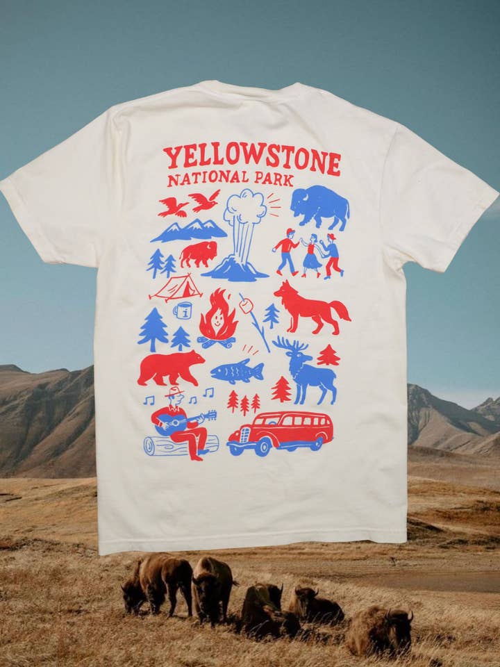 Camiseta Cam Yellowstone para venta al por mayor de Intrigue Ink