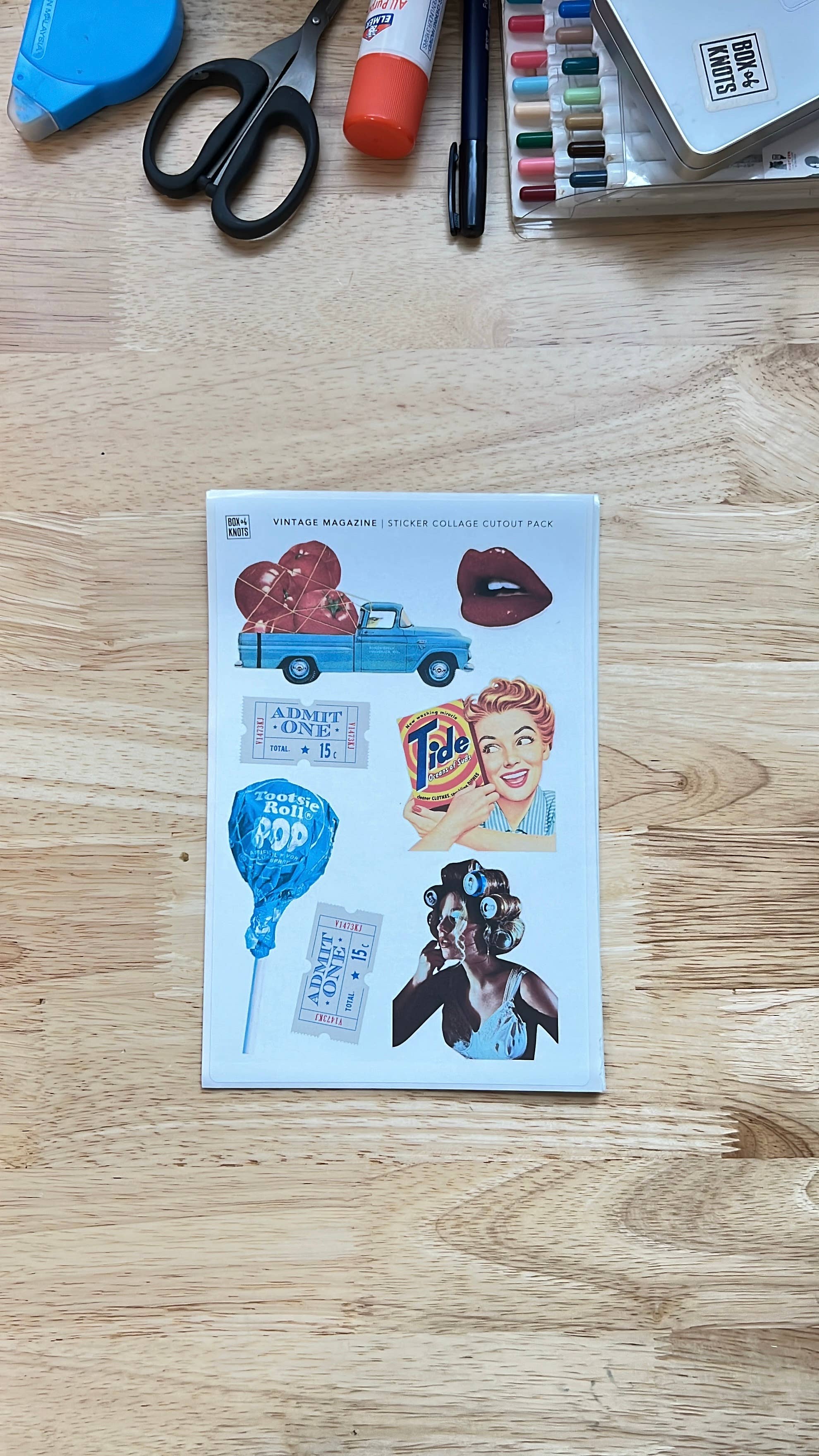 BOX OF KNOTS - Wholesale DIY Craft Kit - THE VINTAGE MAGAZINE COLLECTION | JOURNAL KIT5