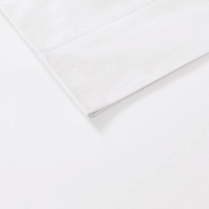 Olliix - Wholesale Sheet Set - Cotton-Blend Sateen 800 Thread Count 6-Piece Sheet Set White2