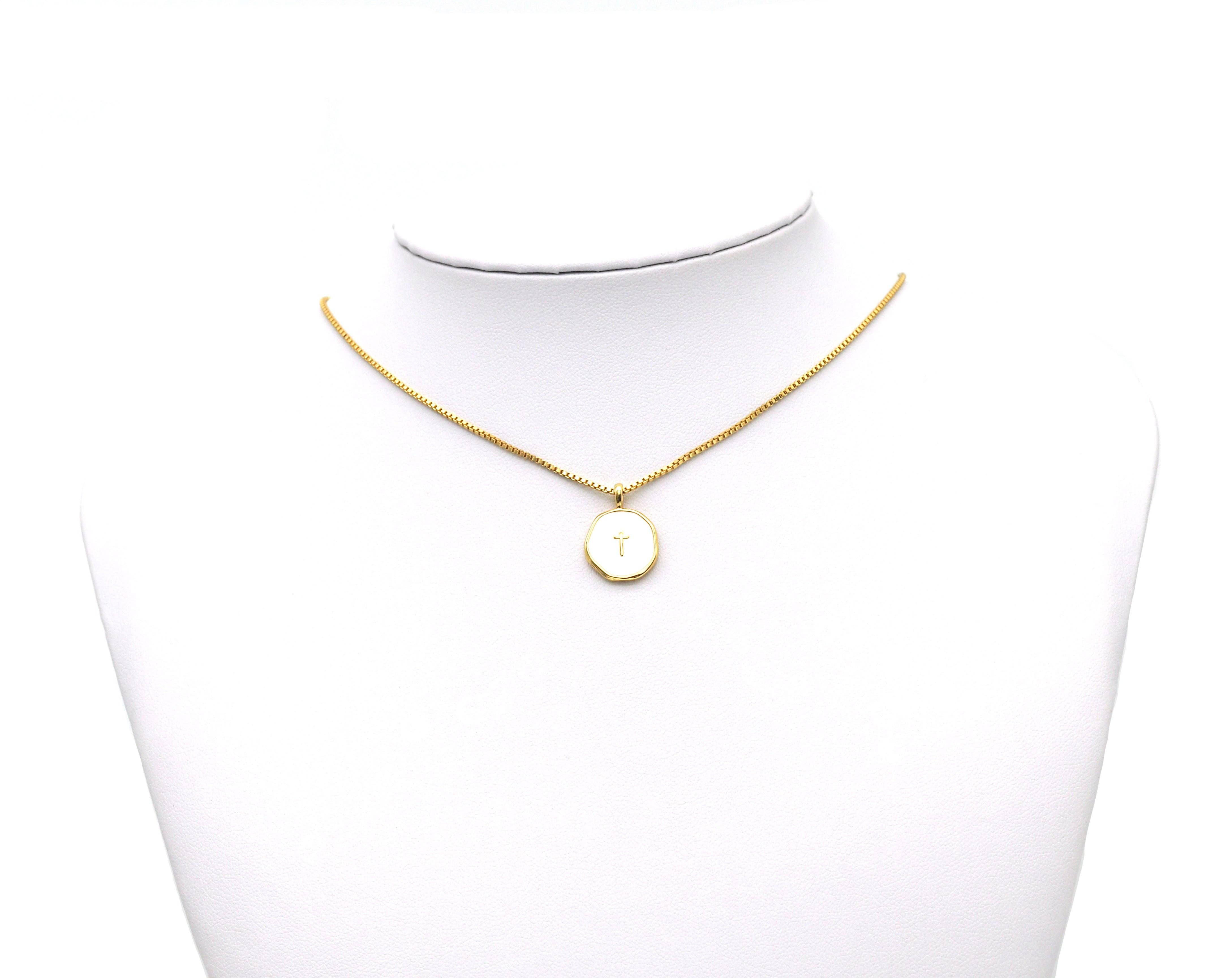 BestBeads&Beyond – Pendente/pingente individual por atacado – Esmalte Cruz Charme, Sku #Y6083