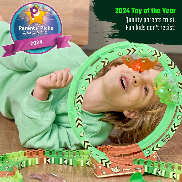 JitteryGit - Venta al por mayor Conjunto de juguetes - Niños - Set de regalo de juguetes STEM de Dinosaur Forest Race Car Track Edition