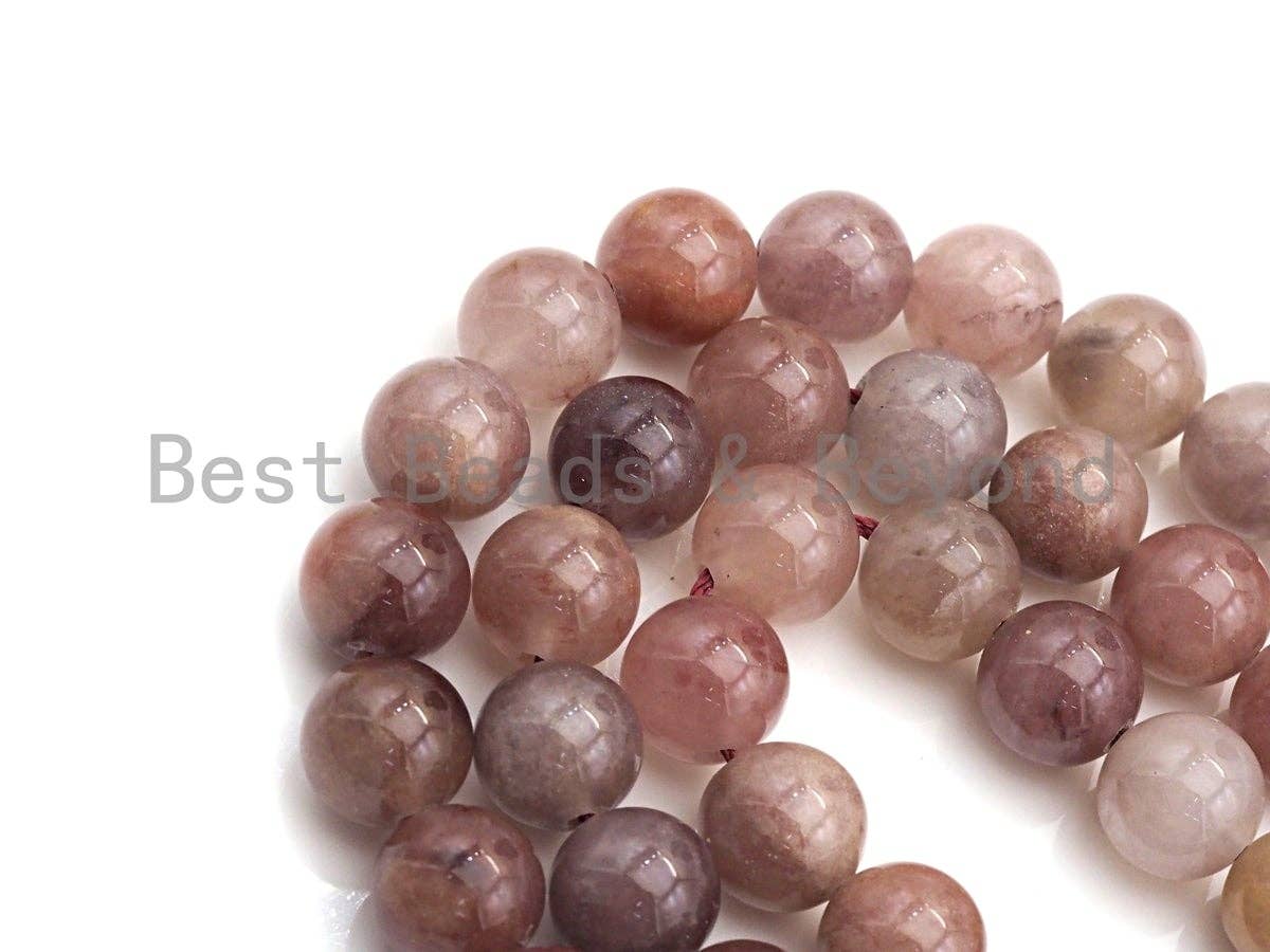 BestBeads&Beyond - Vente Perle - Perles de quartz violet naturel Berry, rondes lisses 6 mm/8 mm/10 mm/12 mm, brin complet de 15,5 «, SKU #U6394