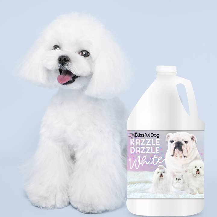 The Blissful Dog - Wholesale Pet Shampoo - Dog - Razzle Dazzle Whitening Pet Shampoo Gallon