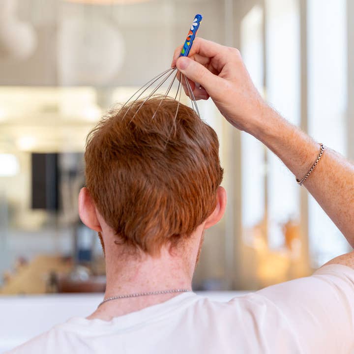 Kikkerland Design Inc - Wholesale Head Scratcher/Massager - Nature Head Massager2