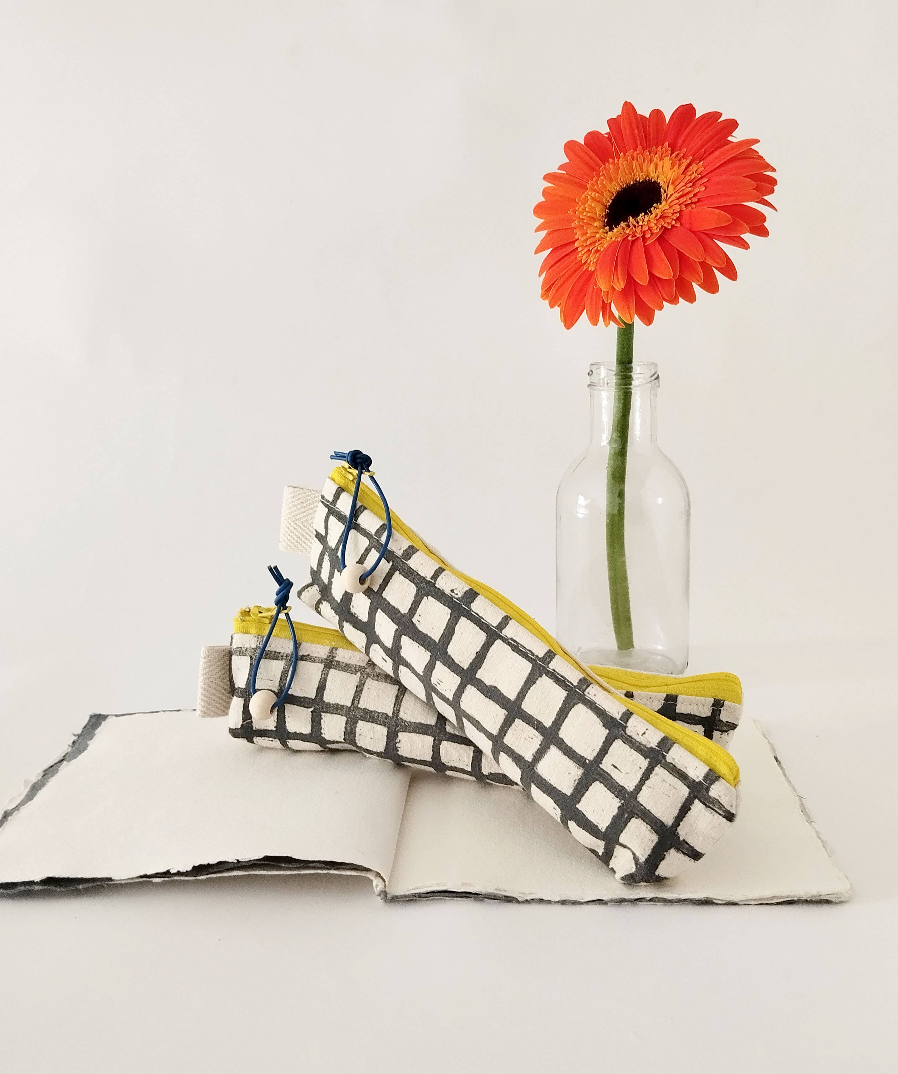 The Ink Job - Wholesale Pencil Case/Pouch - Minimal Grid Pencil Case4