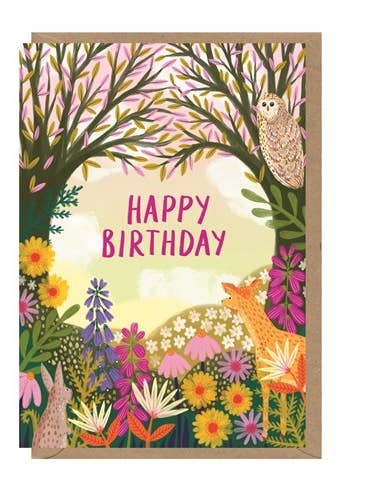BO6 Birthday Forest - Greetings Card for wholesale by Earlybird Designs