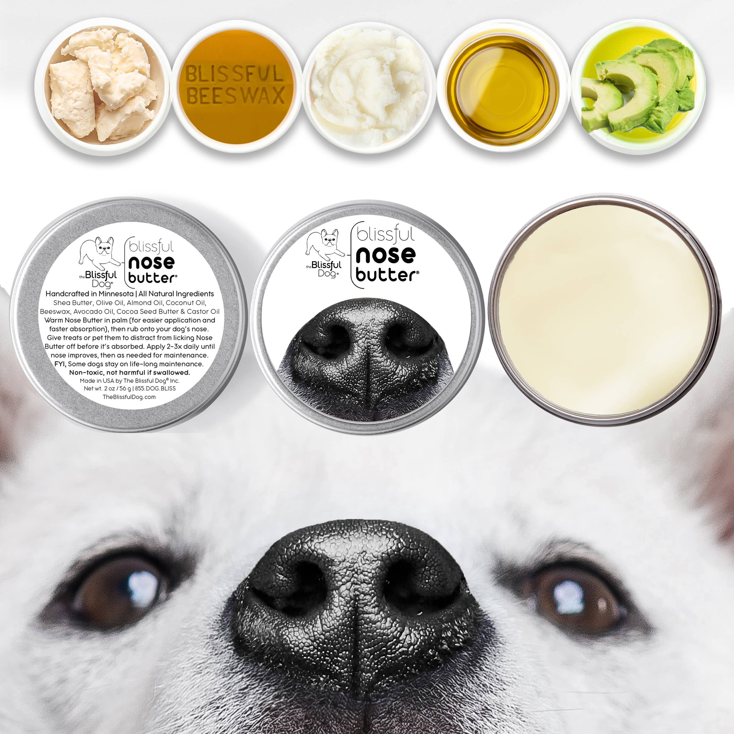 The Blissful Dog - Vente Baume – chien - Beurre de nez pour chien rugueux et sec dans des boîtes et des tubes7