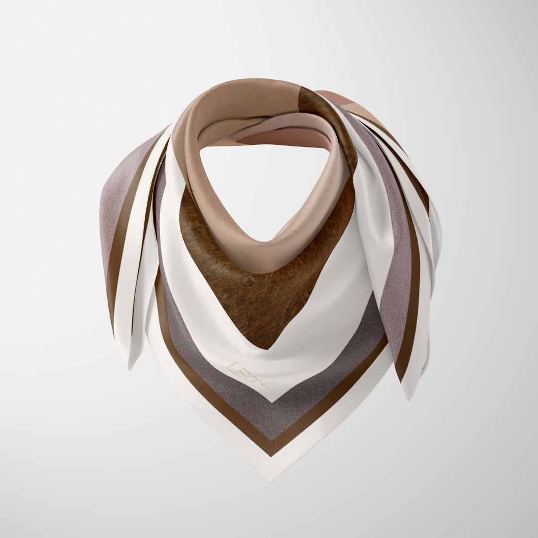 Leonie - Wholesale Scarf - Women's - Margaux in Dusty Rose, 90cm Silk Scarf1