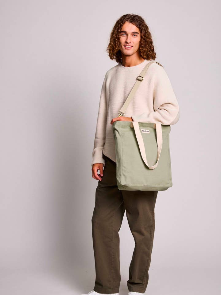 Sac tote Paul Vert argile pour la vente par Hindbag