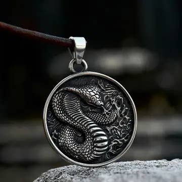 Hip-hop Retro Domineering Cobra Pendant for wholesale by Gemcohub