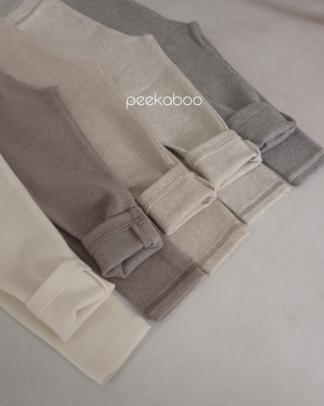 peekaboo - Wholesale Sleepwear Set - Kids - Kids Unisex Neutral Solid Color Long sleeves Pajama Set7