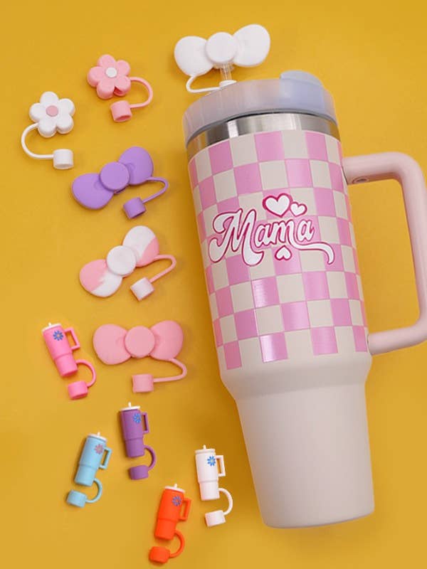 40oz SILICONE TUMBLER STYLE STRAW COVER CAP | 40BT1921 for wholesale by JOSSLYN by wall to wall