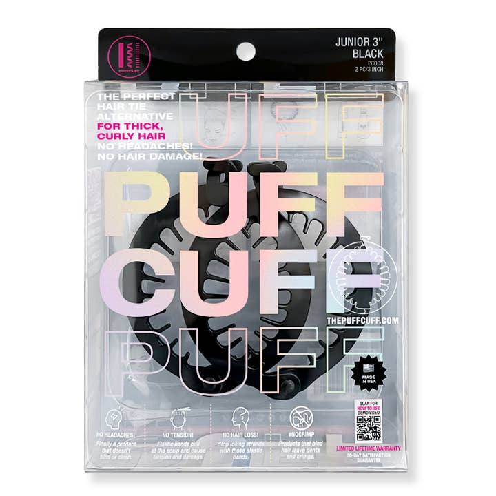 PUFFCUFF - Wholesale Hair Clip - Women's - JUNIOR MULTI-PACK - HAIR CLAMP - 3 Inch (2 PCS)1