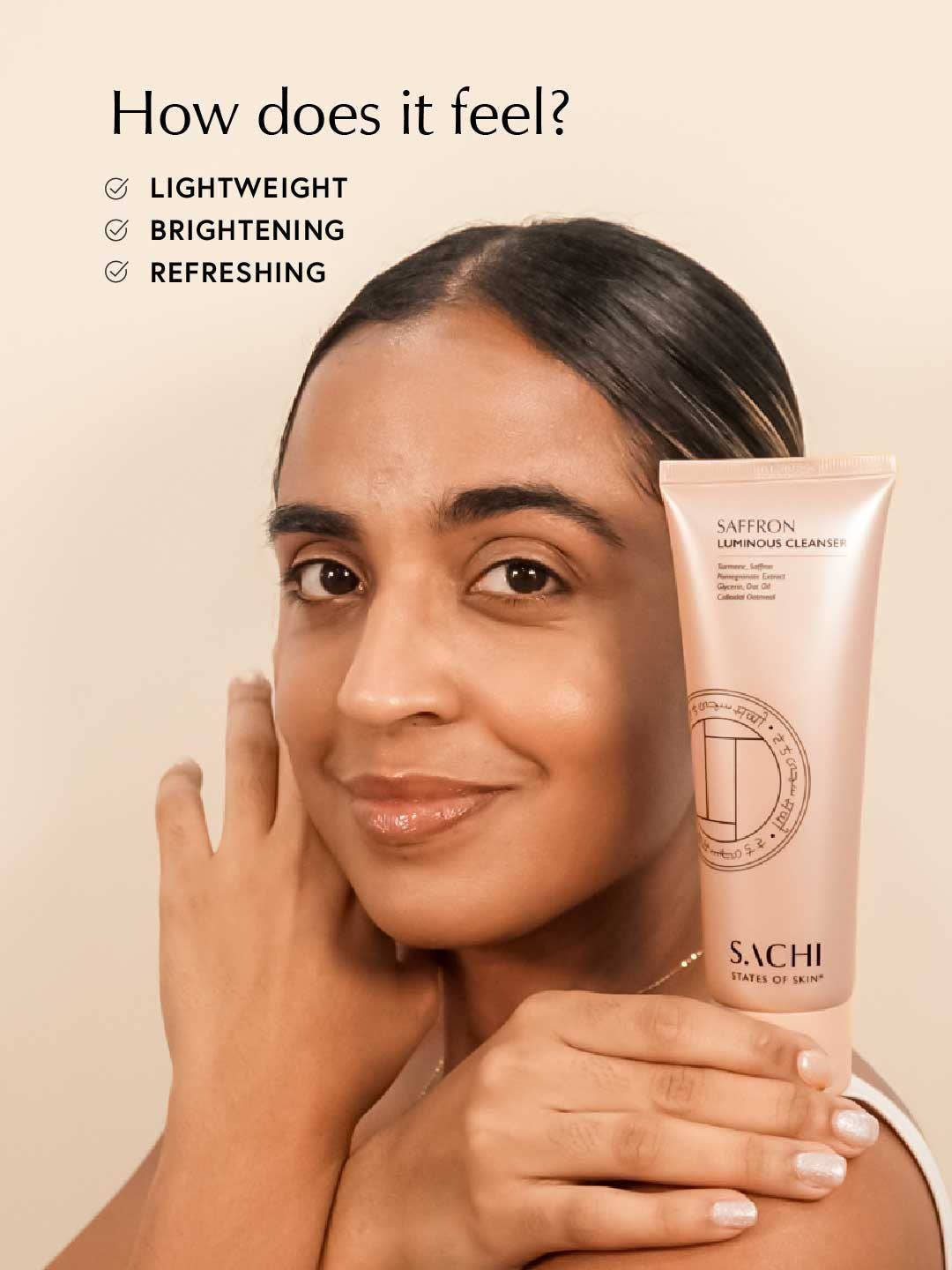 Sachi Skin - Wholesale Facial Cleanser - Saffron Luminous Cleanser - 120ml1