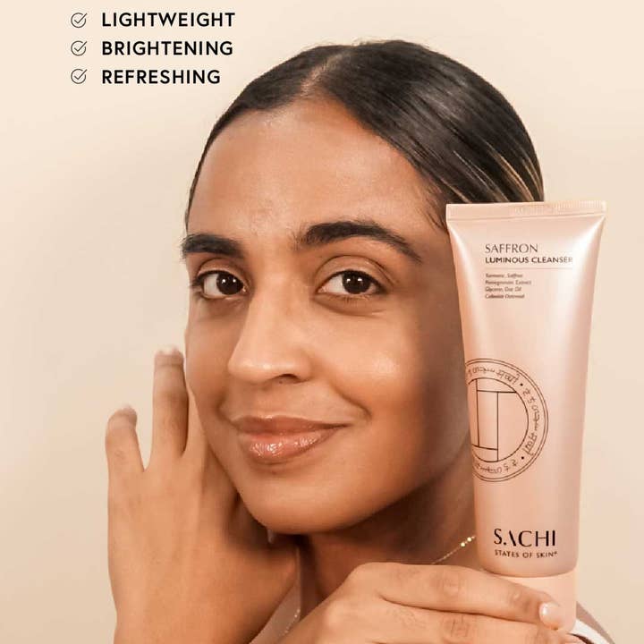 Sachi Skin - Wholesale Facial Cleanser - Saffron Luminous Cleanser - 120ml1