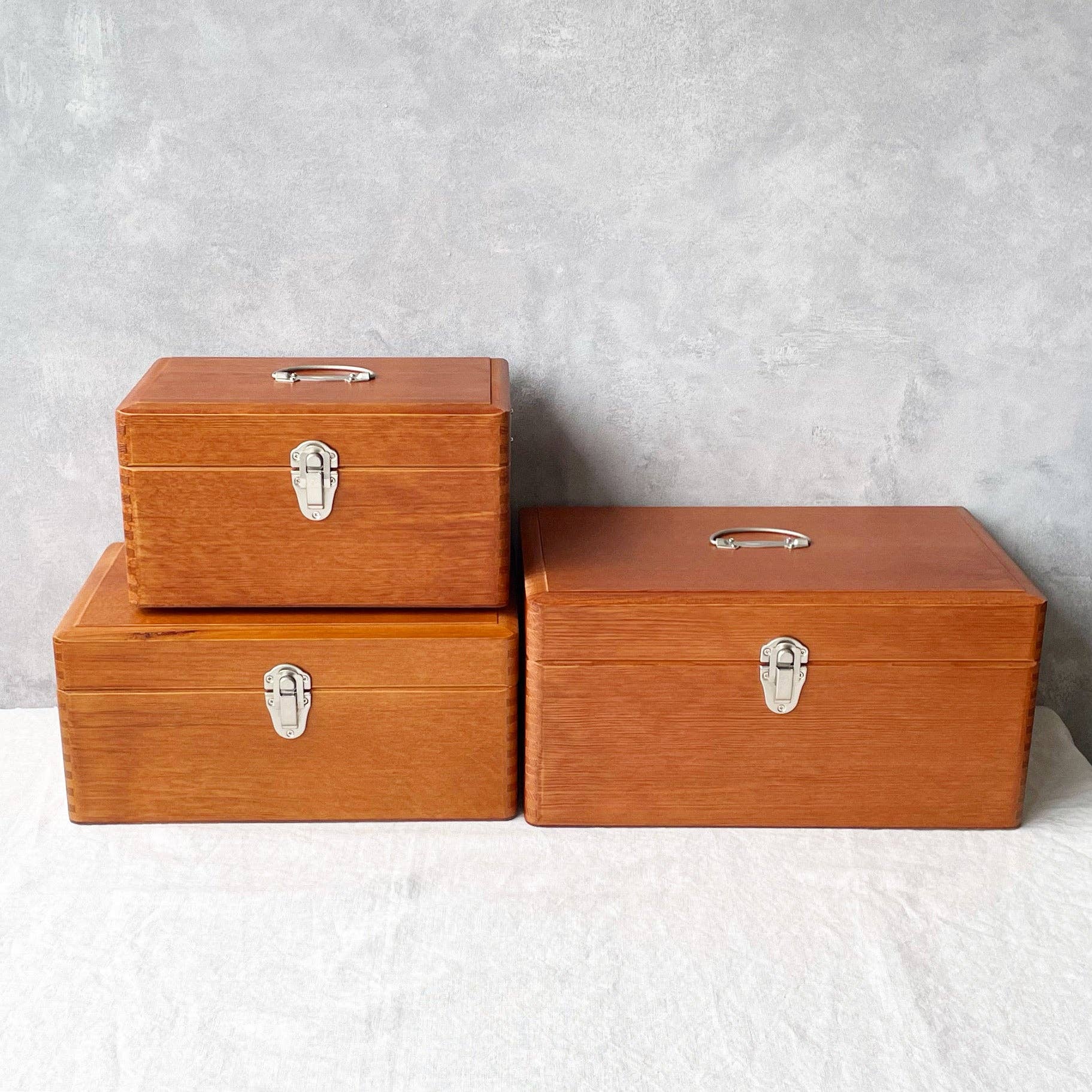 Hands On Workshop – wholesale Nesting box – Classiky - First Aid Kit / Wood Tool boxes in 3 sizes12