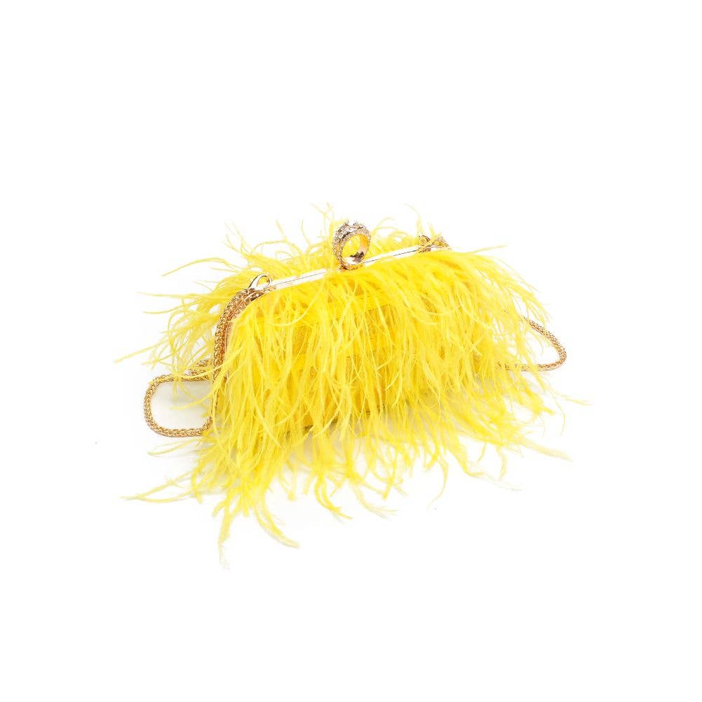 Moda Luxe - Wholesale Clutch Bag - Women's - Harlow Feather Evening Bag54