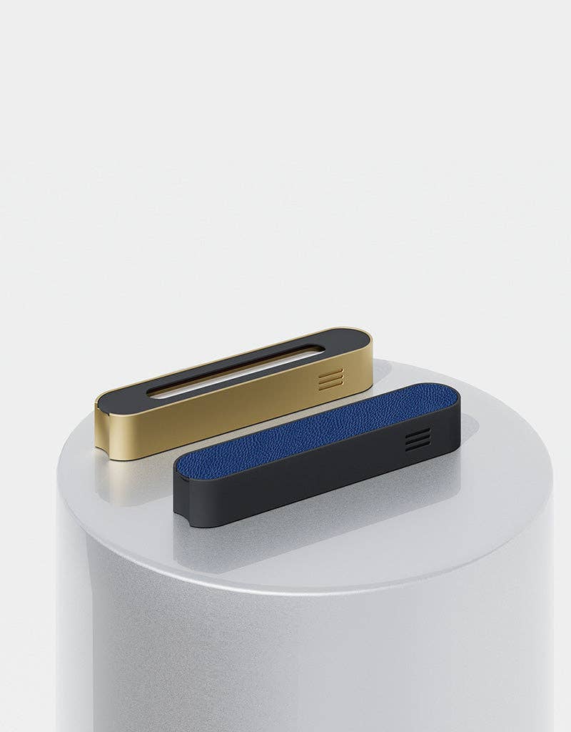 Uvtuvo - Wholesale Decorative Tabletop Object - Mood Mezuzah | Gold Base & Customizable Cover | Uvtuvo Modern Judaica3