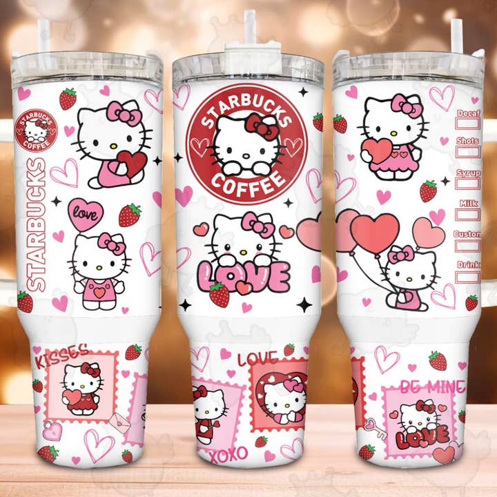 Hello Love Becher 40 oz Vorbestellung für 4 Wochen für den Großhandel von Smile Graphics and Design