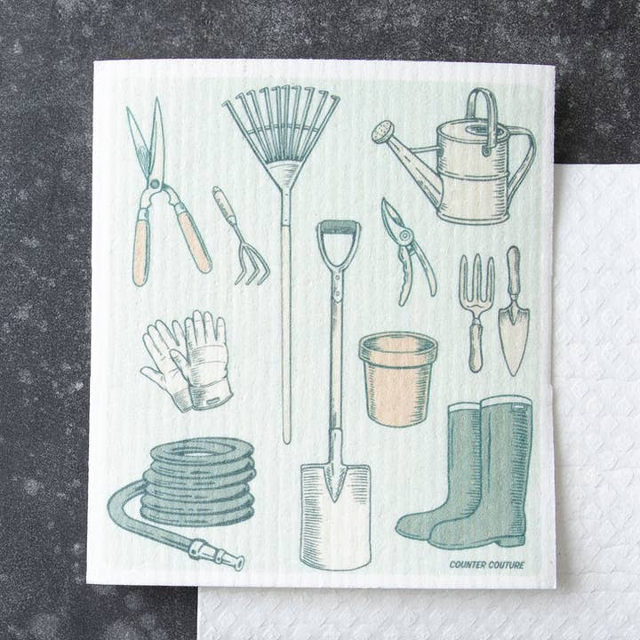 Gardening Swedish Dishcloth | Absorbent & Compostable for wholesale by Counter Couture