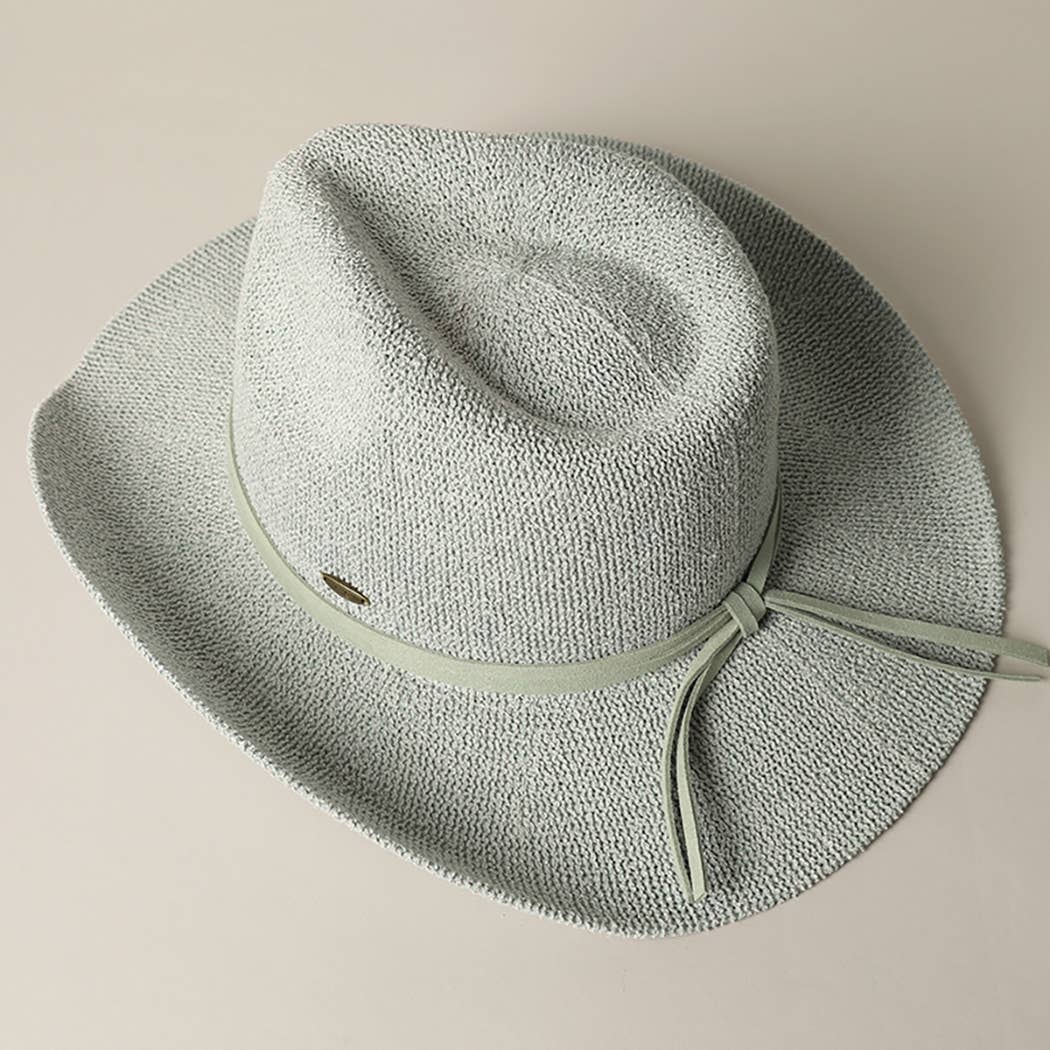 Fashion City – wholesale Cowboy Hat – Women’s – Solid Color Terry Cloth Cowboy Panama Adjustable Sun Hat
11