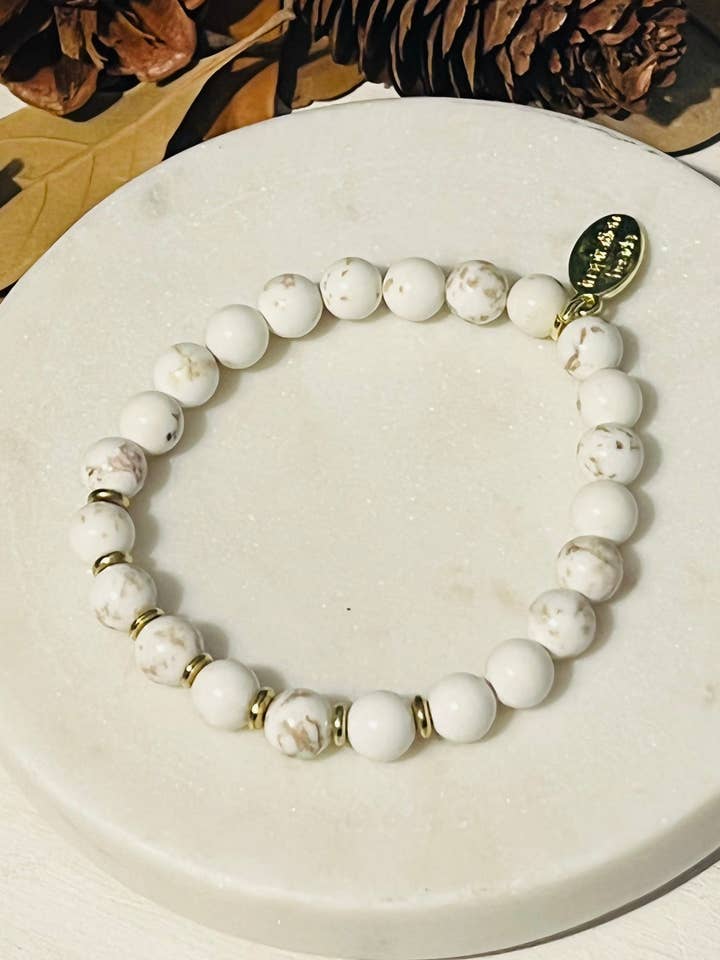 Stapelarmband in Weiß Türkis für den Großhandel von Inspiration Beads