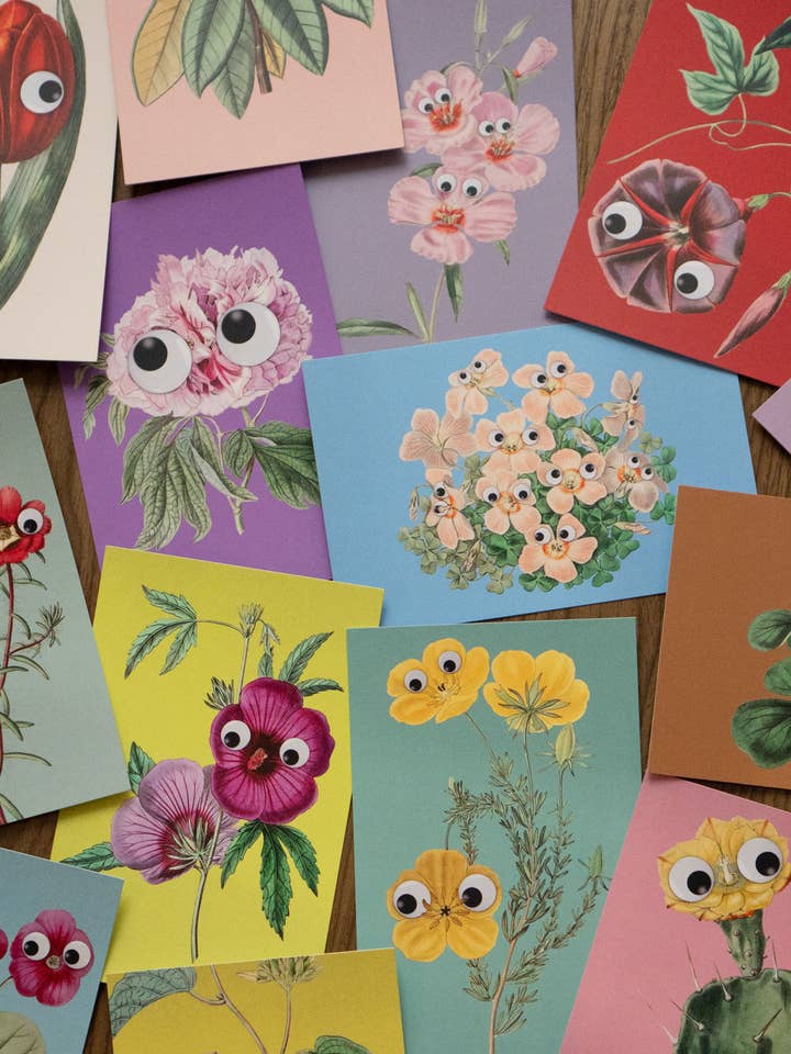 Googly Botany - 20 Postcard Pack for wholesale by Stay Home Club