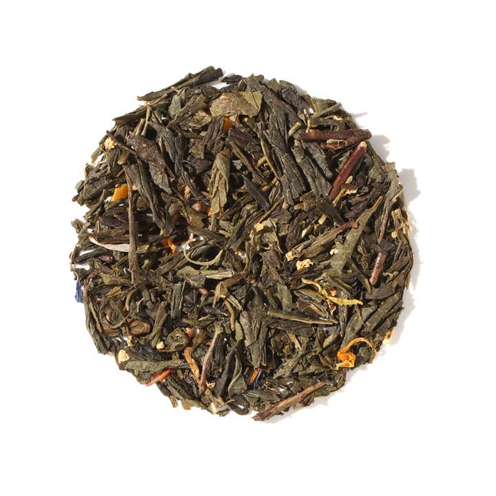Abundance Passionfruit Elderflower Green Loose Leaf Tea for wholesale by Plum Deluxe Tea