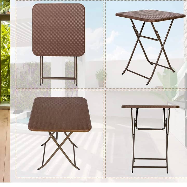 Above Edge - Wholesale Patio Table - 23.6” Patio Table, Small Plastic Folding Patio Table3