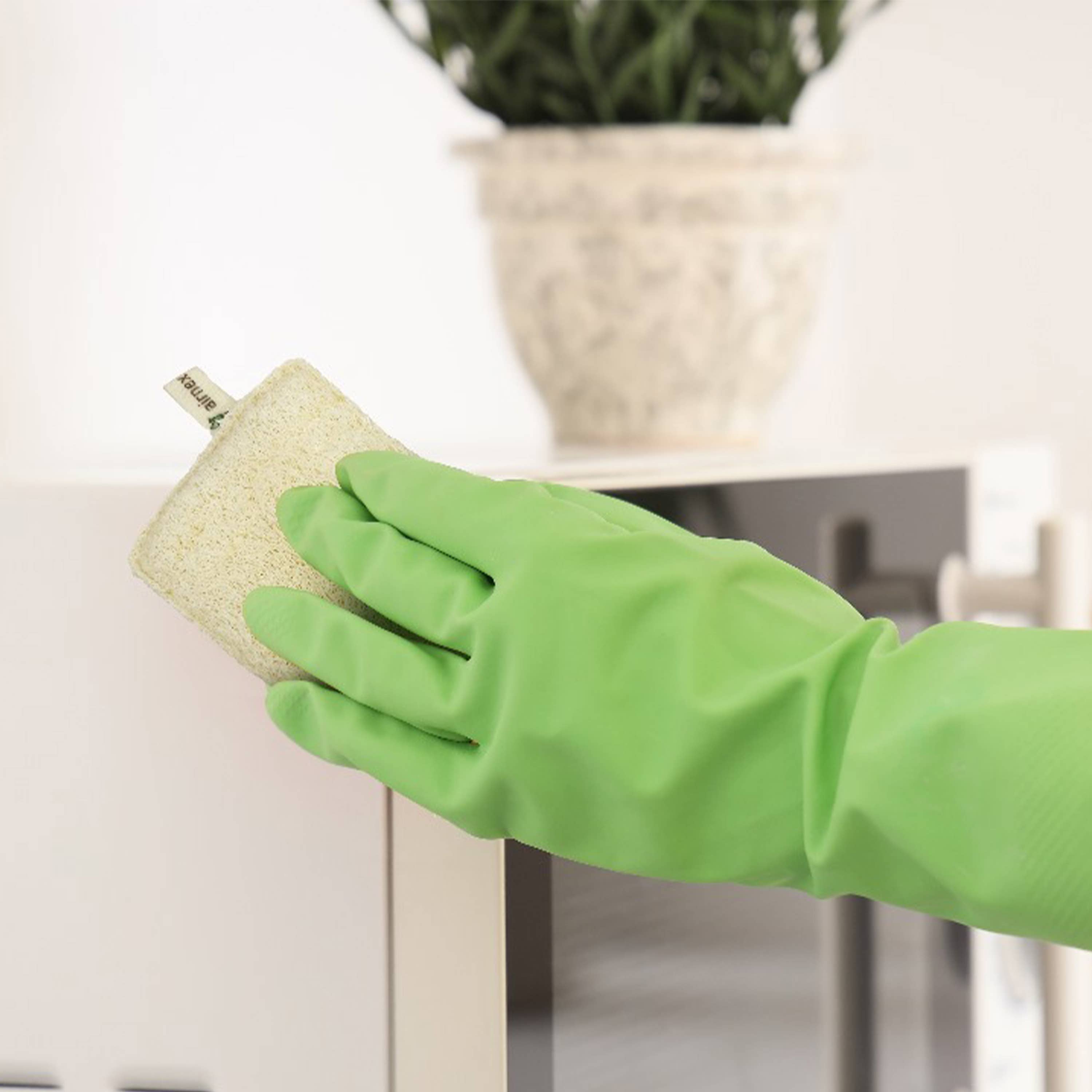 AIRNEX - Wholesale Cleaning Sponge - Kitchen Sponge with Zero Plastic - 1 Pack Loofah Sponges5