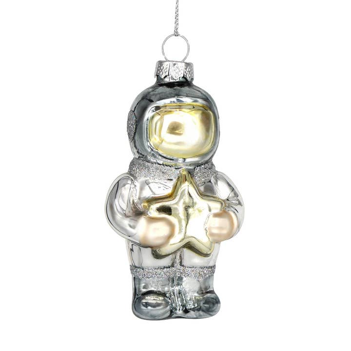 Astronaut with Star, Nostalgic Outer Space Ornament Decor for wholesale by Chive