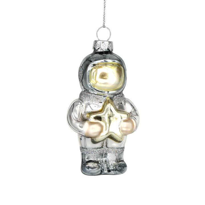 Astronaut with Star, Nostalgic Outer Space Ornament Decor for wholesale by Chive