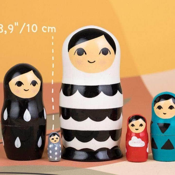 Firebird – Großhandel Puppe – Kinder – Matroschka-Puppen in verschiedenen Farben, 5- oder 3-teiliges Set.