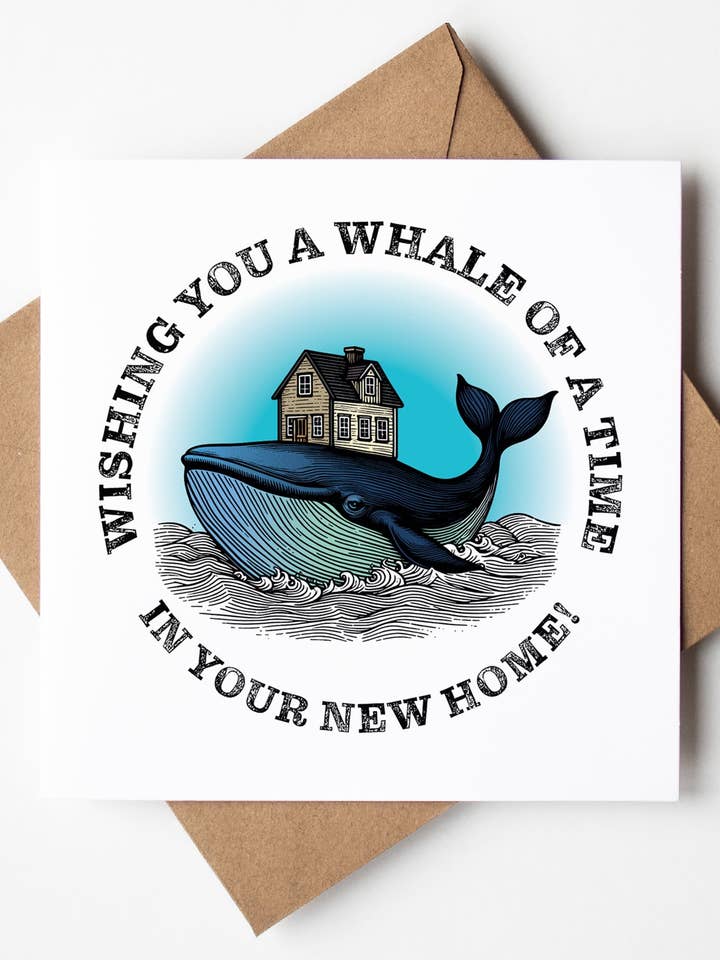 Ik wens je een geweldige tijd in je nieuwe huis! Kaart (set van 6) voor wholesale door Sweary Card Lady
