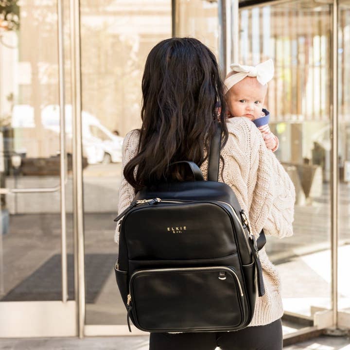 Elkie & Co. - Wholesale Diaper Bag - Baby - Vegan Leather Diaper Bag Backpack Elkie Co