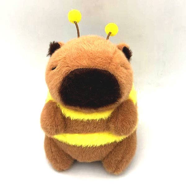 Capybara 9" Kawaii Bumblebee Plush Toy With Pull String For Moveable Wings for wholesale by Showcase