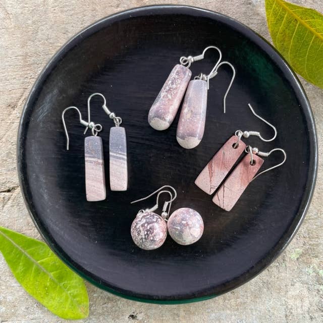 Women of the Cloud Forest - Wholesale Dangle Earrings - Sterling Silver Soapstone Earrings3