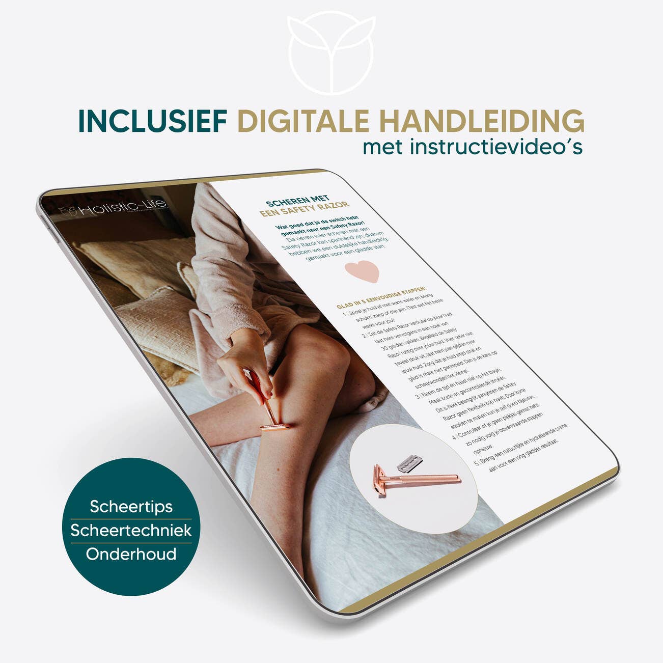 holistic-life – wholesale Rakhyvel – Safety Razor Rose - hållbar rakapparat utan plast7