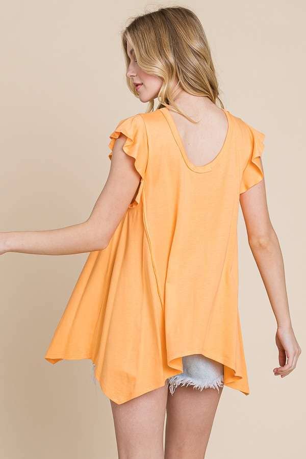 Culture Code - Wholesale Tunic - Women's - CJT1516 - PLUNGE V-NECK UNEVEN HEM TOP7