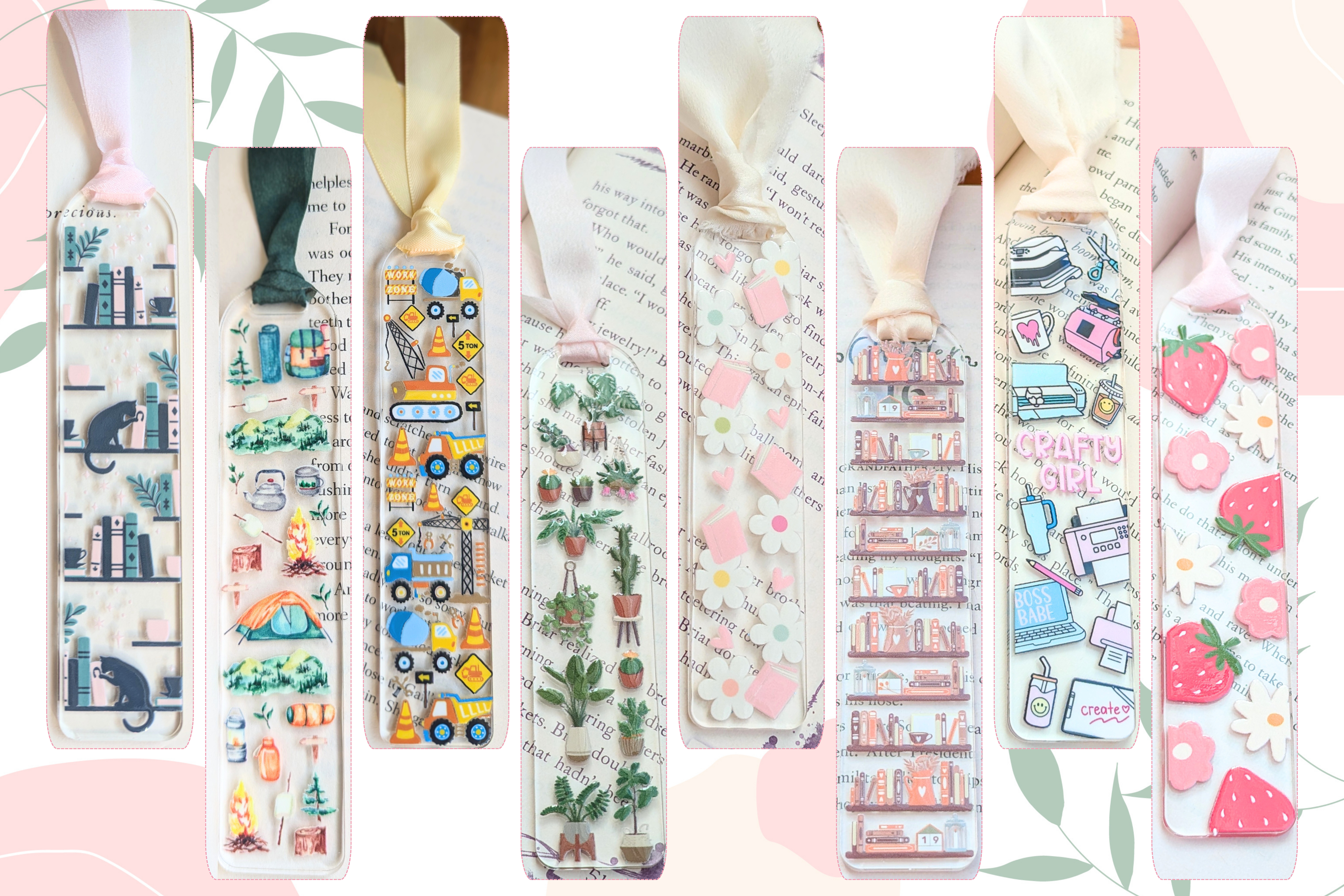 Elegance Create - Wholesale Bookmark - Spring Floral Bookmark9