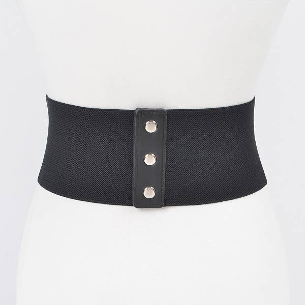 3AM BY H&D ACCESSORIES - Vente Ceinture – femme - Ceinture élastique large en similicuir2