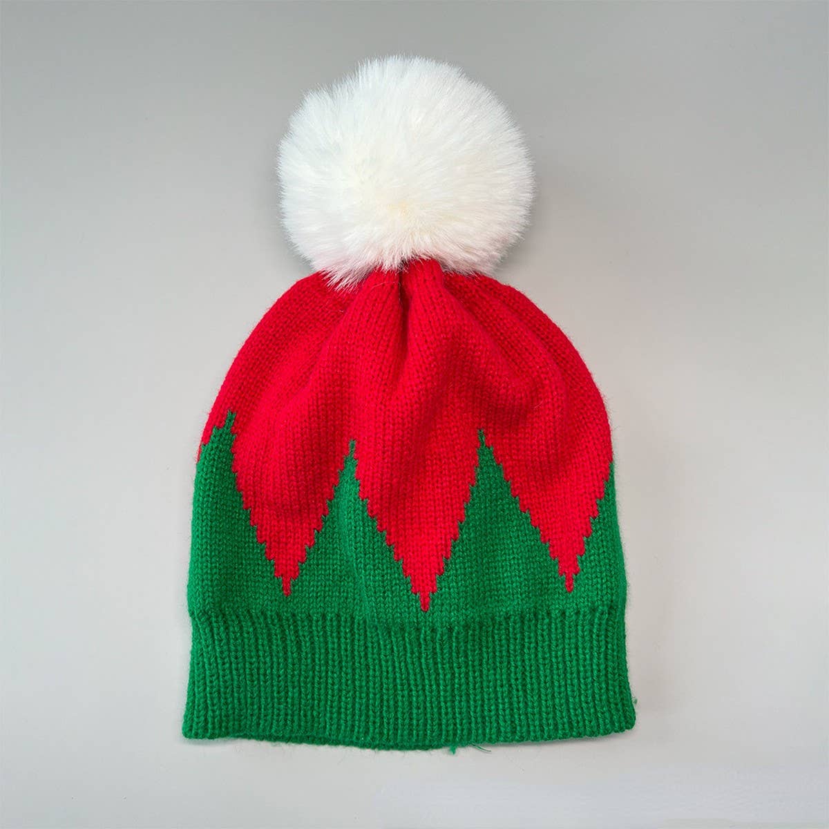 NINEXIS - Wholesale Beanie - Women's - CWAH0749_Christmas Bell Knitted Santa Hat With Twist2