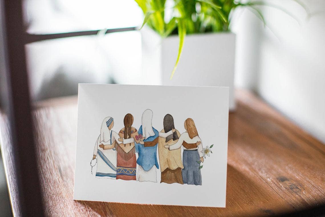 Light Bearer Designs - Wholesale Everyday Greeting Card - Female Saints Greeting Card1