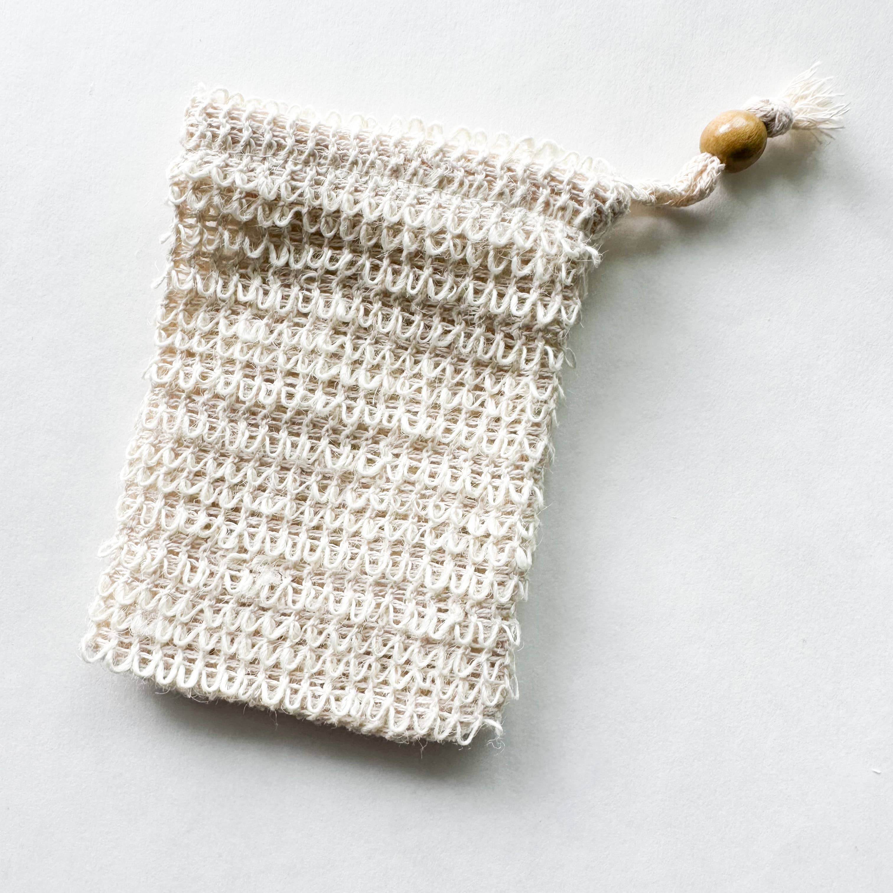 Smile Boutiques – Bolsa/saco de sabão por atacado – Sacos de Sabonete Artesanais de Sisal Natural Orgânico3