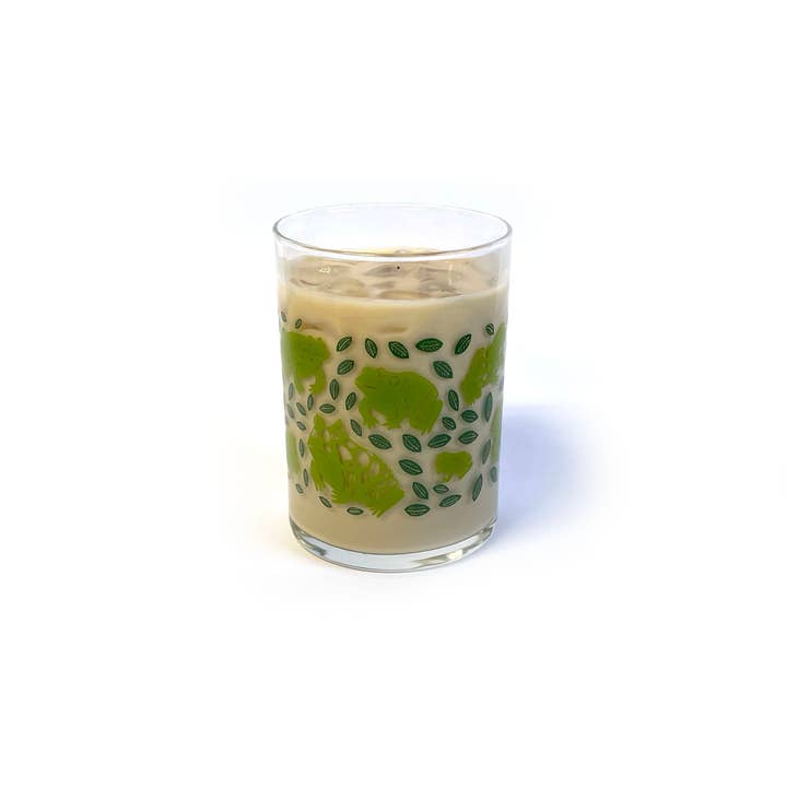 Molly Anne Bishop - Wholesale Drinking Glass/Cup - Frog Fan Drinking Glass