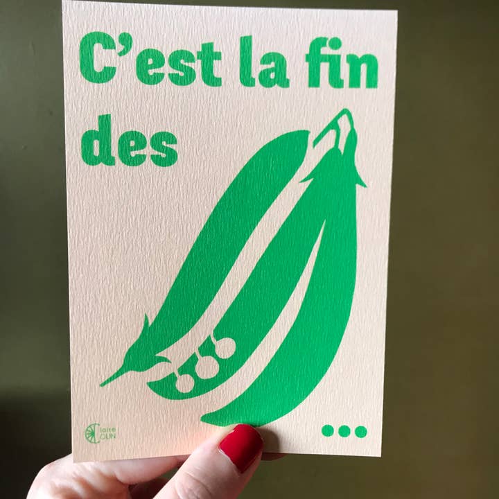 Franska uttryckskort - Det är slutet på bönorna för wholesale av Claire Colin
