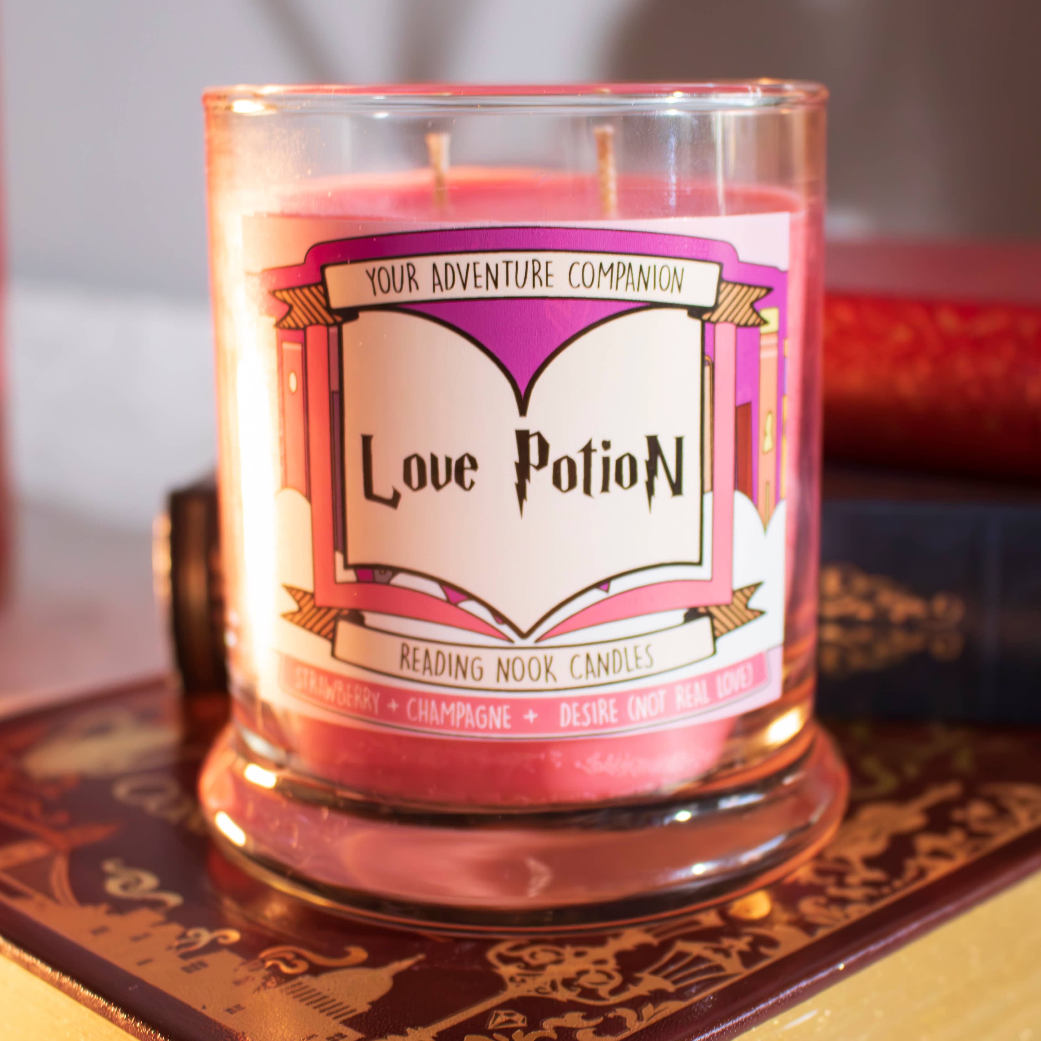 Scent.ily - Wholesale Jar/Filled Candle - Reading Nook: Love Potion: 6oz2